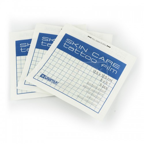 UNISTAR SKIN CARE TATTOO FILM  - 5ks - 12,5 X 12,5 CM